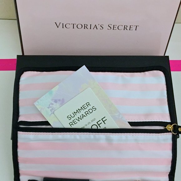 RARE Victorias Secret Jewelry Make Up Satin Travel Bag NWT - Picture 13 of 14